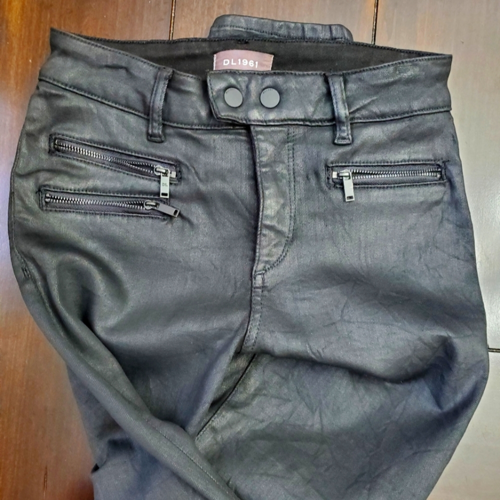 DL 1961 women, Florence Crop, mid rise Instasculpt skinny Cage